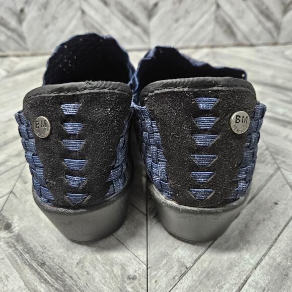 Bernie Mev Smooth Cha Cha Slip On Wedge Blue Womens 40 - Picture 5 of 7